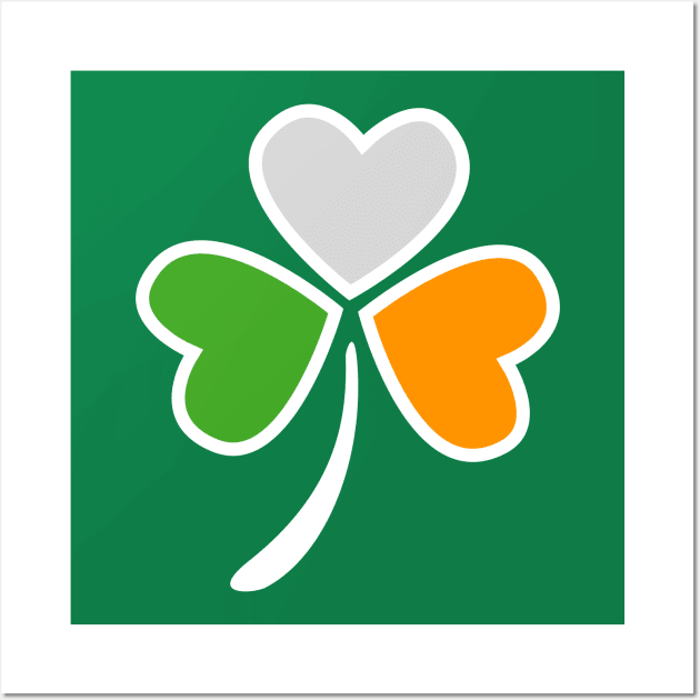 Shamrock with Irish flag color in Pocket design Wall Art by Toogoo
